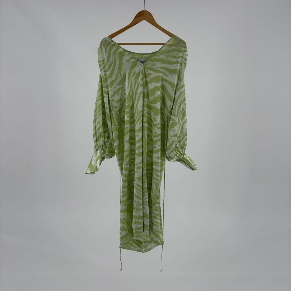 Ganni Silk-Blend Maxi Dress